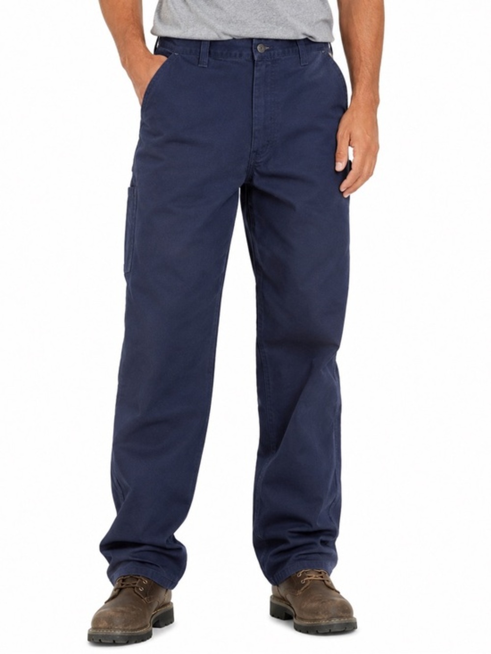 Carhartt Dungaree Fit Navy Work Pants 40x34 Utility Cargo Carpenter